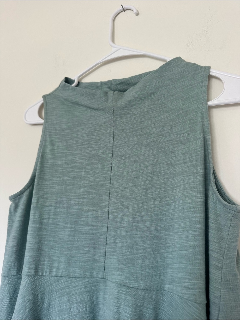 NWT Anthropologie Sleeveless Mock Neck Peplum Top Small Casual Beach Coastal - Picture 4 of 6
